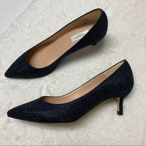 LK Bennett Audrey Navy kitten heels sz 35.5